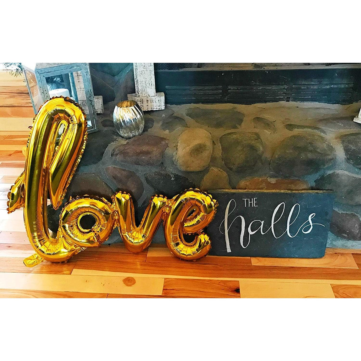Balon Din Folie Metalizata, Model Love Scris De Mana, Tematica Ziua Îndrăgostiților, Ambalaj Individual, Pai Inclus, Umflare Cu Aer Sau Heliu,