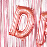 Balon Folie Metalizata Litera D, 40 Cm, Umflati Cu Heliu Sau Aer, Ambalaj Individual, Pai Inclus, Rose Gold - vivimall.ro