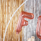 Balon Folie Metalizata Litera F, 40 Cm, Umflati Cu Heliu Sau Aer, Ambalaj Individual, Pai Inclus, Rose Gold - vivimall.ro