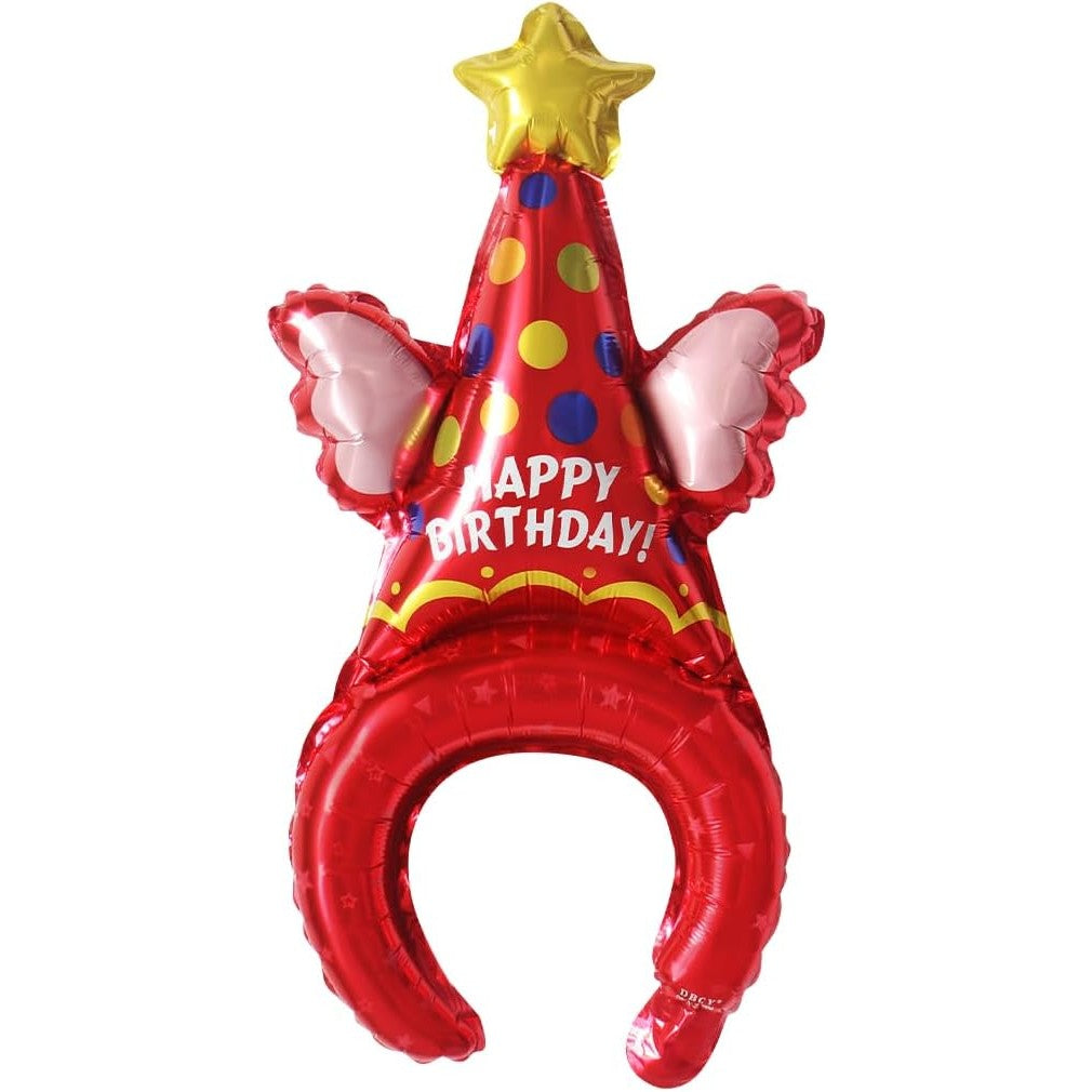 Balon Din Folie Metalizata, Tip Coronita, Ambalaj Individual, Pai Inclus, Umflare Cu Aer Sau Heliu