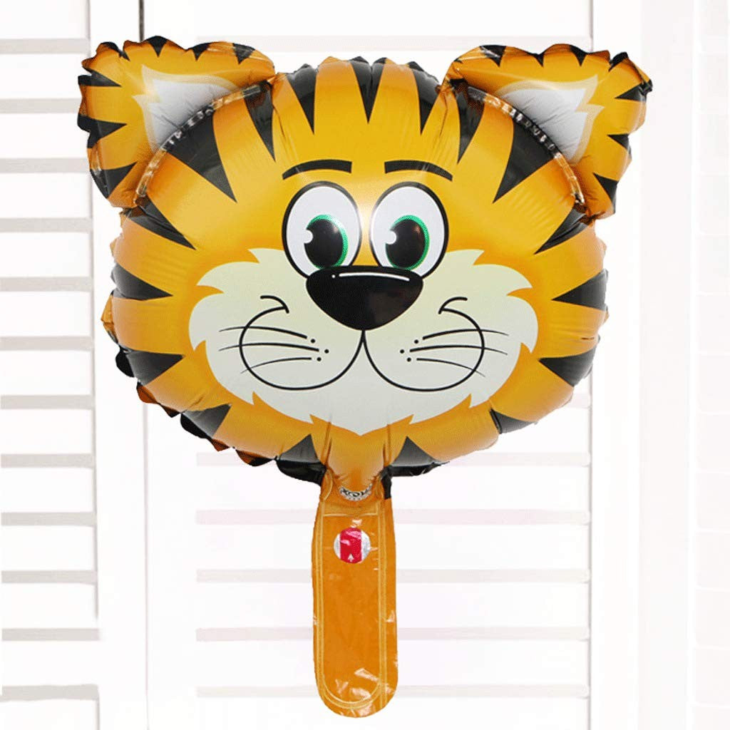 Balon Din Folie Metalizata, Mini Figurine Animalute, Tematica Aniversare, Ambalaj Individual, Pai Inclus, Umflare Cu Aer Sau Heliu - vivimall.ro