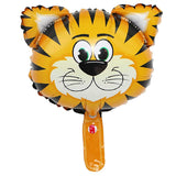 Balon Din Folie Metalizata, Mini Figurine Animalute, Tematica Aniversare, Ambalaj Individual, Pai Inclus, Umflare Cu Aer Sau Heliu - vivimall.ro