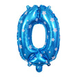 Balon Din Folie Metalizata Figurina Cifra, Imprimeu Stele, Tema Aniversare 80 Cm, Ambalaj Individual, Pai Inclus, Umflare Cu Aer Sau Heliu, Cifra 0 - vivimall.ro