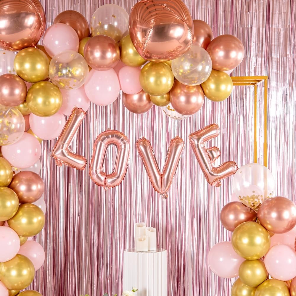 Balon Folie Metalizata Litera L, Vivimall, 40 cm, Umflati cu Heliu sau Aer, Ambalaj Individual, Pai inclus, Rose Gold - vivimall.ro