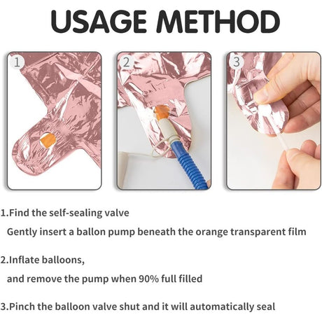 Balon Din Folie Metalizata Figurina Cifra, Tema Aniversare 100 Cm, Ambalaj Individual, Pai Inclus, Umflare Cu Aer Sau Heliu, Coral, Rose, Cifra 4 - vivimall.ro