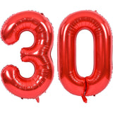 Balon Din Folie Metalizata Figurina Cifra, Tema Aniversare 40 Cm, Ambalaj Individual, Pai Inclus, Umflare Cu Aer Sau Heliu, Cifra 3 - vivimall.ro