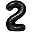 Balon Din Folie Metalizata, Figurina Cifra, Tema Aniversare 40 Cm, Ambalaj Individual, Pai Inclus, Umflare Cu Aer Sau Heliu, Cifra 2 - vivimall.ro