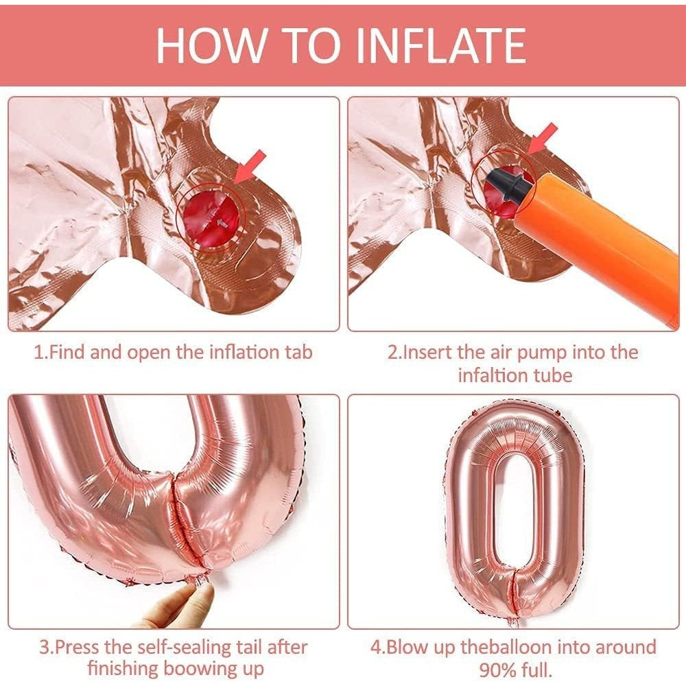 Balon Din Folie Metalizata Figurina Cifra, Tema Aniversare 40 Cm, Ambalaj Individual, Pai Inclus, Umflare Cu Aer Sau Heliu, Gold, Cifra 6 - vivimall.ro