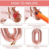 Balon Din Folie Metalizata Figurina Cifra, Tema Aniversare 40 Cm, Ambalaj Individual, Pai Inclus, Umflare Cu Aer Sau Heliu, Gold, Cifra 6 - vivimall.ro