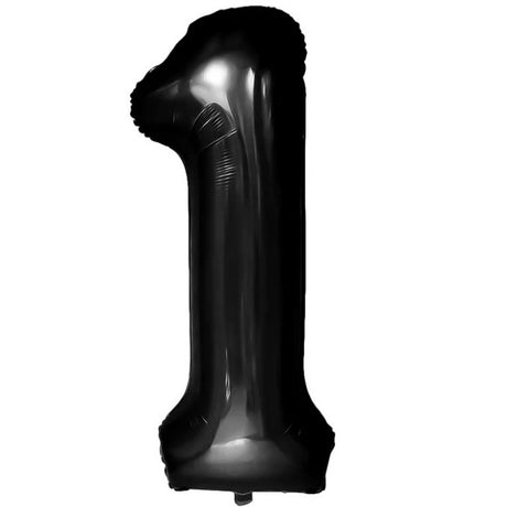 Balon Din Folie Metalizata, Figurina Cifra, Tema Aniversare 80 Cm, Ambalaj Individual, Pai Inclus, Umflare Cu Aer Sau Heliu, Cifra 1 - vivimall.ro