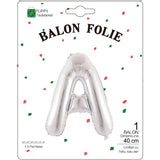 Balon Folie Metalizata Litera A, 40 Cm, Umflati Cu Heliu Sau Aer, Ambalaj Individual, Pai Inclus - vivimall.ro