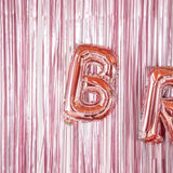 Balon Folie Metalizata Litera B, Vivimall, 40 cm, Umflati cu Heliu sau Aer, Ambalaj Individual, Pai inclus, Rose Gold - vivimall.ro