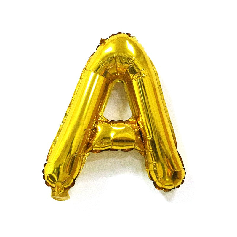 Balon Folie Metalizata Litera A, 80 Cm, Umflati Cu Heliu Sau Aer, Ambalaj Individual, Pai Inclus - vivimall.ro