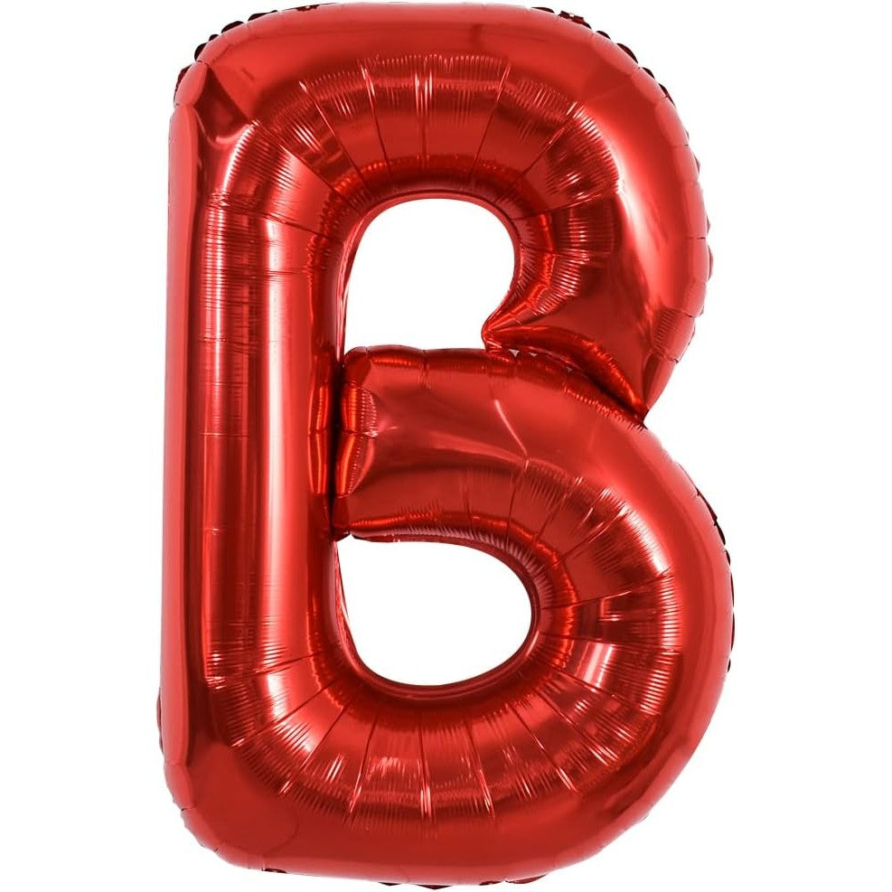 Balon Folie Metalizata Litera B, 40 Cm, Umflati Cu Heliu Sau Aer, Ambalaj Individual, Pai Inclus