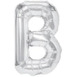 Balon Folie Metalizata Litera B, 40 Cm, Umflati Cu Heliu Sau Aer, Ambalaj Individual, Pai Inclus - vivimall.ro