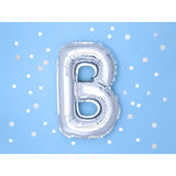 Balon Folie Metalizata Litera B, 80 Cm, Umflati Cu Heliu Sau Aer, Ambalaj Individual, Pai Inclus - vivimall.ro