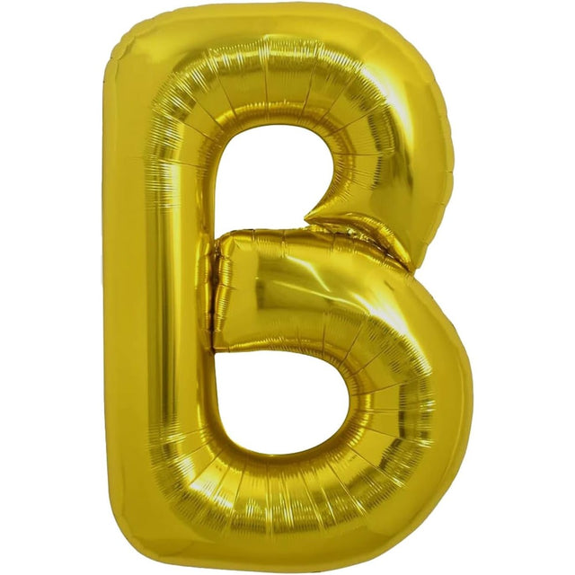 Balon Folie Metalizata Litera B, 80 Cm, Umflati Cu Heliu Sau Aer, Ambalaj Individual, Pai Inclus - vivimall.ro