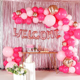 Balon Folie Metalizata Litera C, 40 Cm, Umflati Cu Heliu Sau Aer, Ambalaj Individual, Pai Inclus, Rose Gold - vivimall.ro