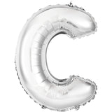 Balon Folie Metalizata Litera C, 80 Cm, Umflati Cu Heliu Sau Aer, Ambalaj Individual, Pai Inclus - vivimall.ro
