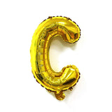 Balon Folie Metalizata Litera C, 80 Cm, Umflati Cu Heliu Sau Aer, Ambalaj Individual, Pai Inclus - vivimall.ro