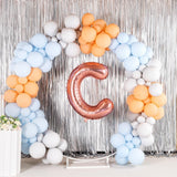 Balon Folie Metalizata Litera C, 80 Cm, Umflati Cu Heliu Sau Aer, Ambalaj Individual, Pai Inclus, Rose Gold - vivimall.ro