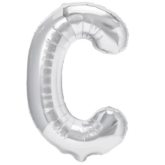 Balon Folie Metalizata Litera C, 80 Cm, Umflati Cu Heliu Sau Aer, Ambalaj Individual, Pai Inclus - vivimall.ro