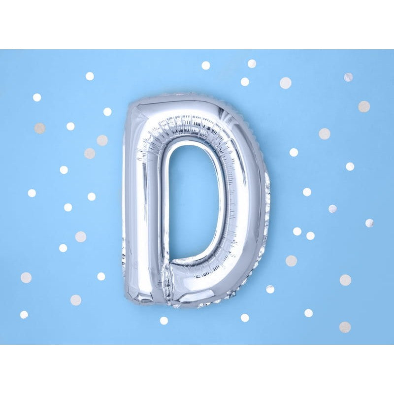 Balon Folie Metalizata Litera D, 40 Cm, Umflati Cu Heliu Sau Aer, Ambalaj Individual, Pai Inclus - vivimall.ro