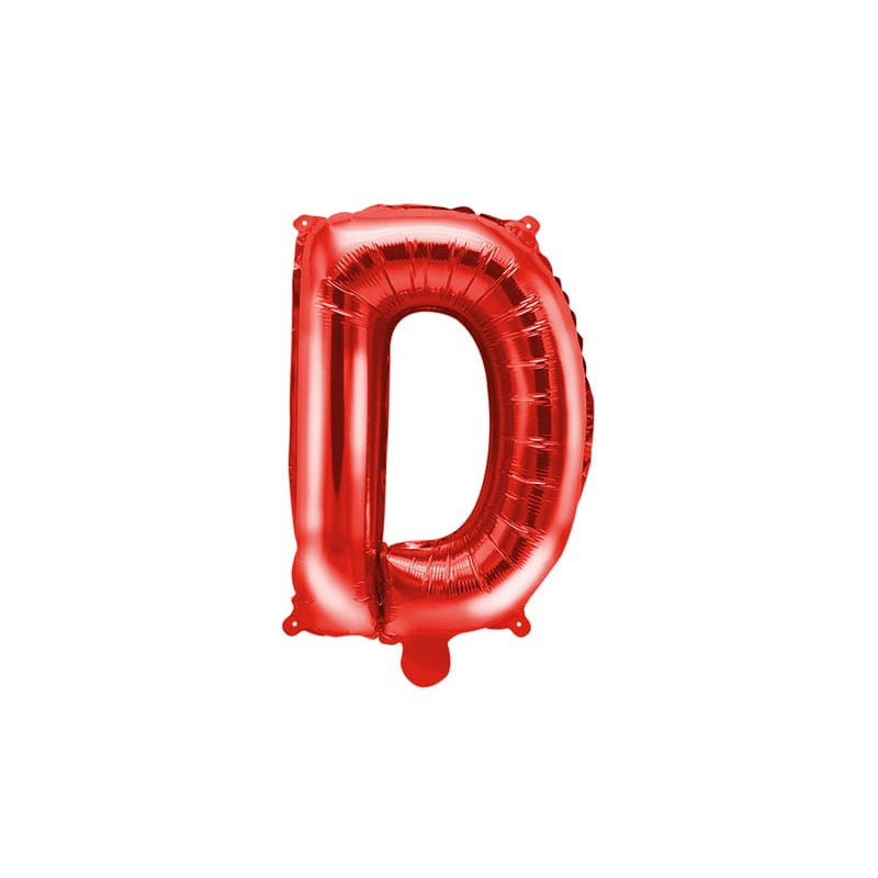 Balon Folie Metalizata Litera D, 40 Cm, Umflati Cu Heliu Sau Aer, Ambalaj Individual, Pai Inclus - vivimall.ro