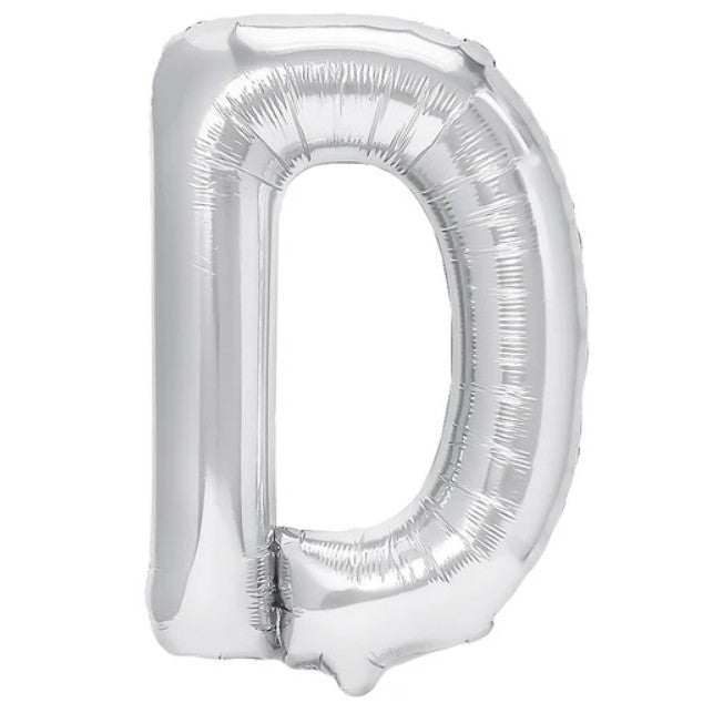Balon Folie Metalizata Litera D, 40 Cm, Umflati Cu Heliu Sau Aer, Ambalaj Individual, Pai Inclus - vivimall.ro