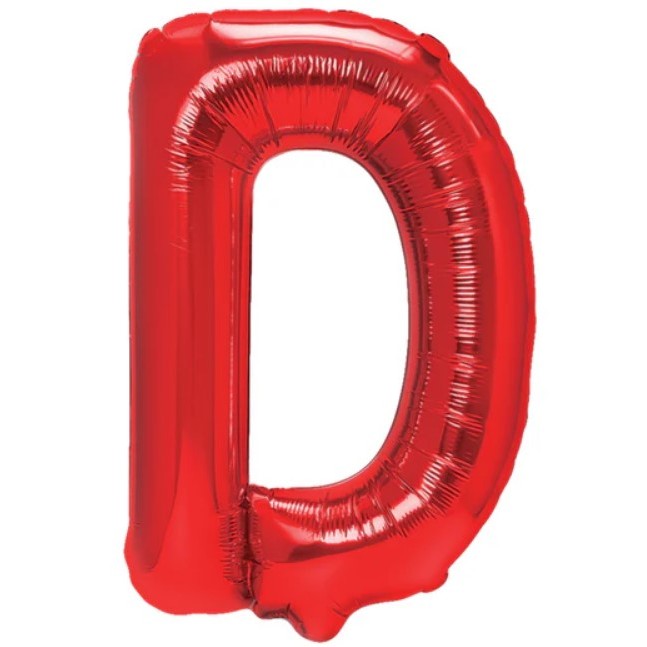 Balon Folie Metalizata Litera D, 40 Cm, Umflati Cu Heliu Sau Aer, Ambalaj Individual, Pai Inclus - vivimall.ro