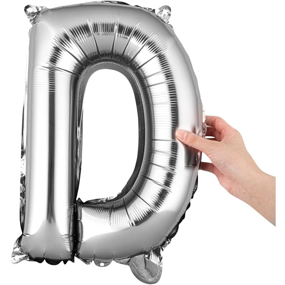Balon Folie Metalizata Litera D, 80 Cm, Umflati Cu Heliu Sau Aer, Ambalaj Individual, Pai Inclus - vivimall.ro
