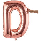 Balon Folie Metalizata Litera D, 80 Cm, Umflati Cu Heliu Sau Aer, Ambalaj Individual, Pai Inclus, Rose Gold - vivimall.ro