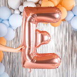 Balon Folie Metalizata Litera E, 100 Cm, Umflati Cu Heliu Sau Aer, Ambalaj Individual, Pai Inclus, Rose Gold - vivimall.ro