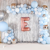 Balon Folie Metalizata Litera E, 100 Cm, Umflati Cu Heliu Sau Aer, Ambalaj Individual, Pai Inclus, Rose Gold - vivimall.ro
