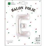 Balon Folie Metalizata Litera E, 40 Cm, Umflati Cu Heliu Sau Aer, Ambalaj Individual, Pai Inclus - vivimall.ro