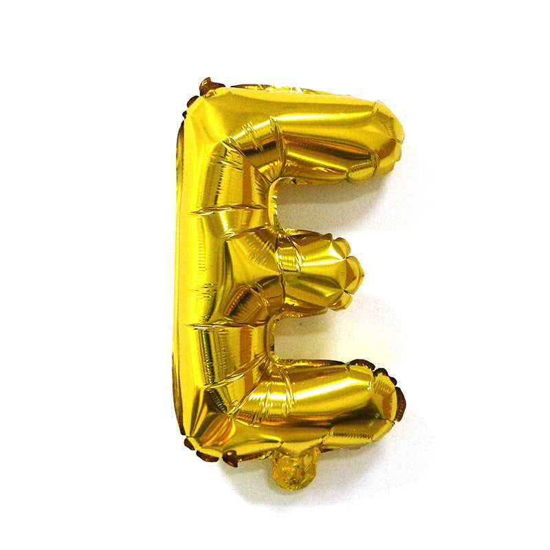 Balon Folie Metalizata Litera E, 80 Cm, Umflati Cu Heliu Sau Aer, Ambalaj Individual, Pai Inclus - vivimall.ro