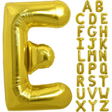 Balon Folie Metalizata Litera E, 80 Cm, Umflati Cu Heliu Sau Aer, Ambalaj Individual, Pai Inclus - vivimall.ro
