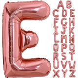 Balon Folie Metalizata Litera E, 80 Cm, Umflati Cu Heliu Sau Aer, Ambalaj Individual, Pai Inclus, Rose Gold - vivimall.ro