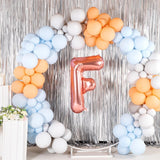 Balon Folie Metalizata Litera F, 100 Cm, Umflati Cu Heliu Sau Aer, Ambalaj Individual, Pai Inclus, Rose Gold - vivimall.ro