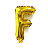 Balon Folie Metalizata Litera F, 40 Cm, Umflati Cu Heliu Sau Aer, Ambalaj Individual, Pai Inclus - vivimall.ro