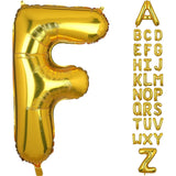 Balon Folie Metalizata Litera F, 80 Cm, Umflati Cu Heliu Sau Aer, Ambalaj Individual, Pai Inclus - vivimall.ro