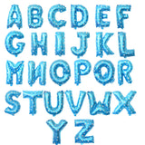 Balon Folie Metalizata Litera G, Vivimall, 40 cm, Cu Imprimeu Stelute, Umflati cu Heliu sau Aer, Ambalaj Individual, Pai inclus, Albastru - vivimall.ro