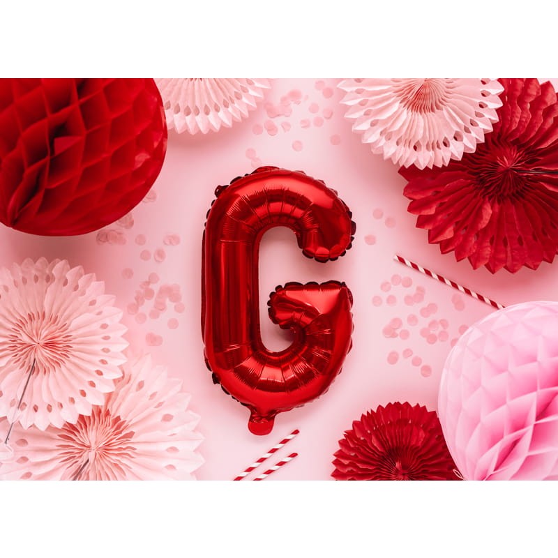 Balon Folie Metalizata Litera G, 40 Cm, Umflati Cu Heliu Sau Aer, Ambalaj Individual, Pai Inclus - vivimall.ro