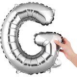 Balon Folie Metalizata Litera G, 80 Cm, Umflati Cu Heliu Sau Aer, Ambalaj Individual, Pai Inclus - vivimall.ro