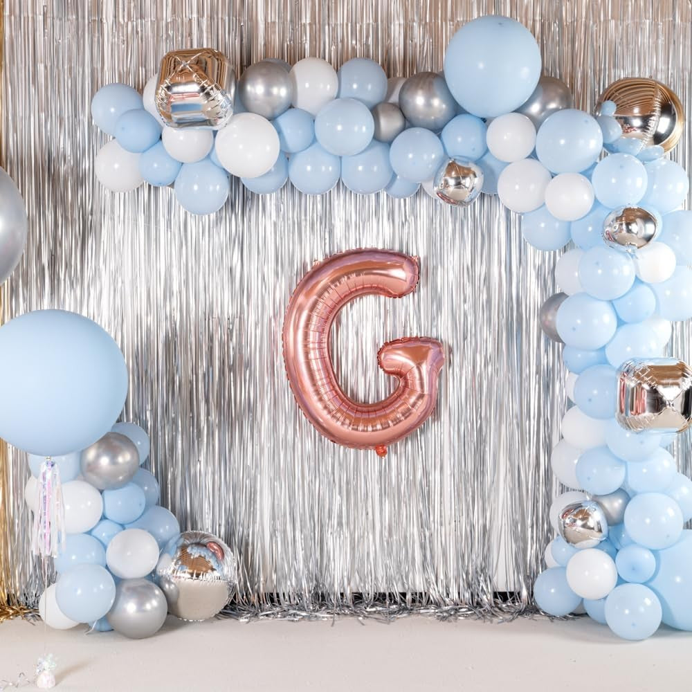Balon Folie Metalizata Litera G, 80 Cm, Umflati Cu Heliu Sau Aer, Ambalaj Individual, Pai Inclus, Rose Gold - vivimall.ro