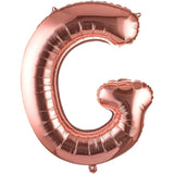 Balon Folie Metalizata Litera G, 80 Cm, Umflati Cu Heliu Sau Aer, Ambalaj Individual, Pai Inclus, Rose Gold - vivimall.ro