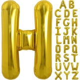 Balon Folie Metalizata Litera H, 40 Cm, Umflati Cu Heliu Sau Aer, Ambalaj Individual, Pai Inclus - vivimall.ro