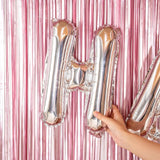 Balon Folie Metalizata Litera H, 40 Cm, Umflati Cu Heliu Sau Aer, Ambalaj Individual, Pai Inclus - vivimall.ro