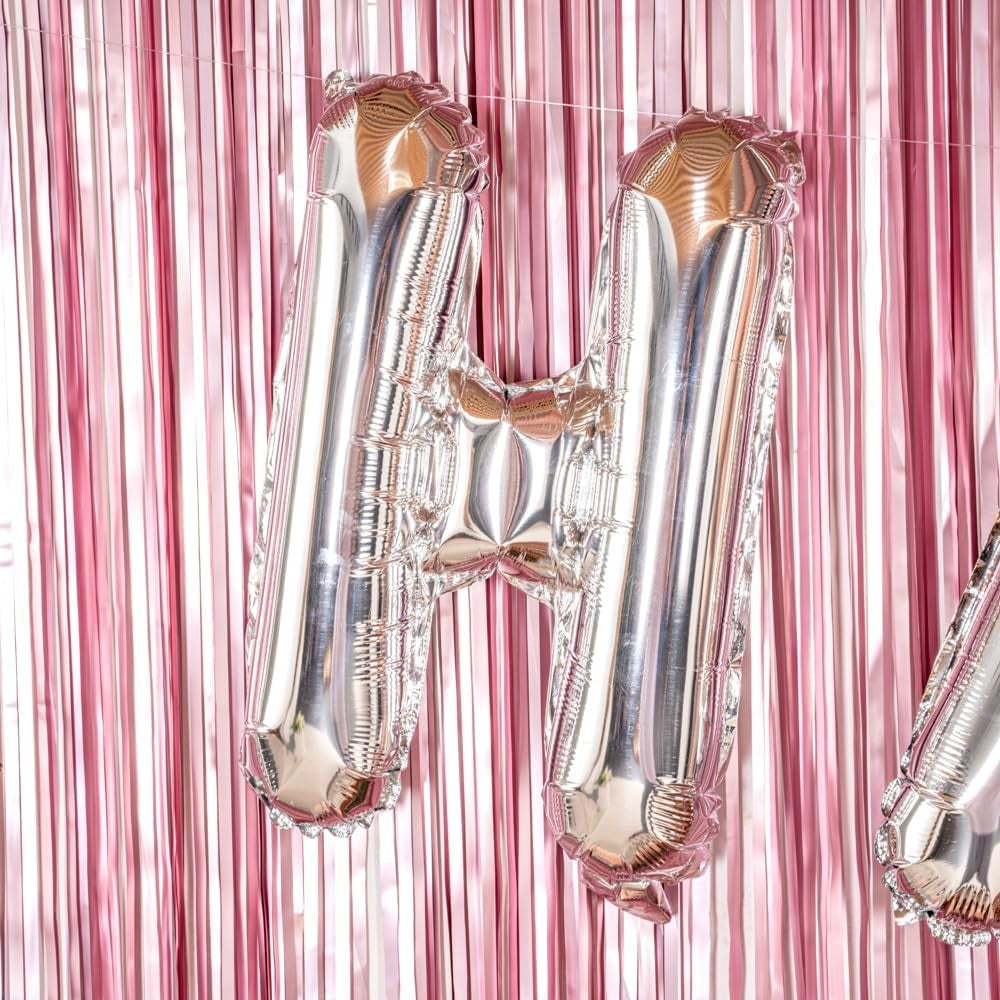 Balon Folie Metalizata Litera H, 40 Cm, Umflati Cu Heliu Sau Aer, Ambalaj Individual, Pai Inclus - vivimall.ro