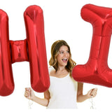 Balon Folie Metalizata Litera H, 40 Cm, Umflati Cu Heliu Sau Aer, Ambalaj Individual, Pai Inclus - vivimall.ro